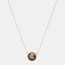 Lauren Ralph Lauren Tortoise & Gold Logo Necklace