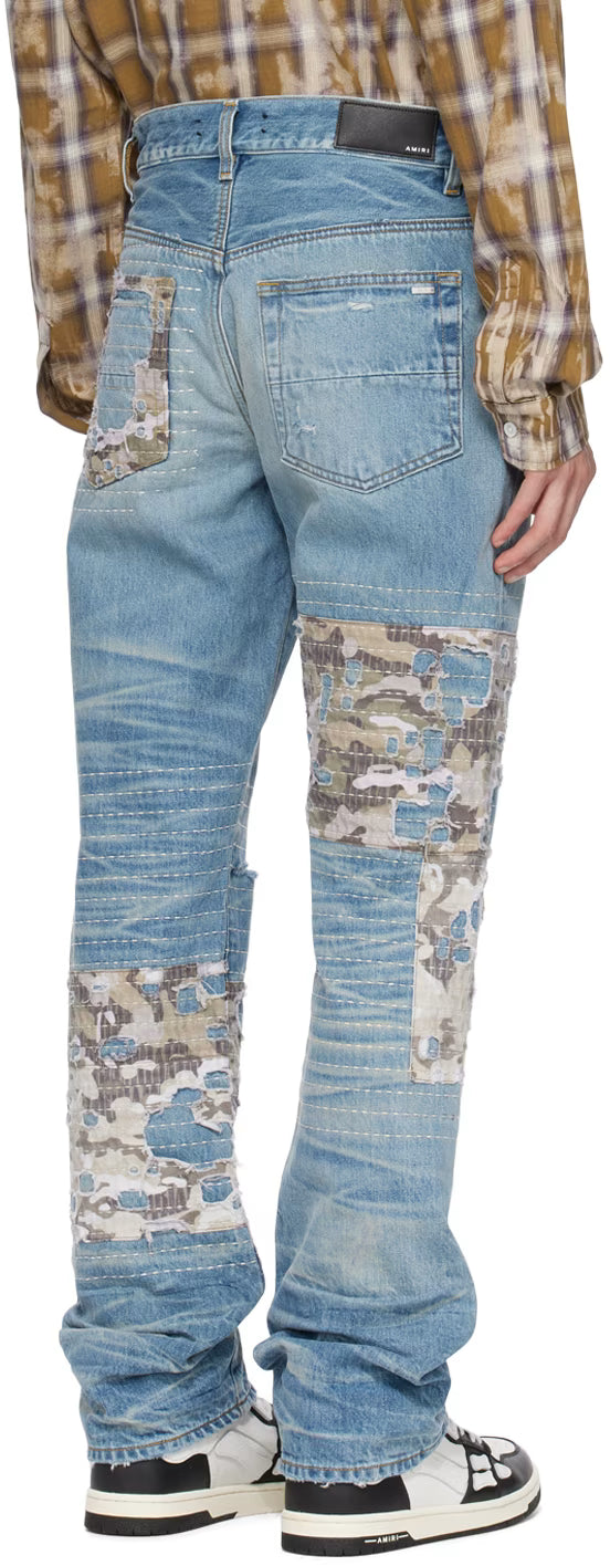 Indigo Camo Boro Jeans