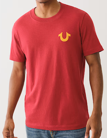 DISTRESSED PUFF PRINT LOGO TEE