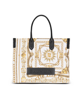 Bicolor Calf Leather Shopper Bag