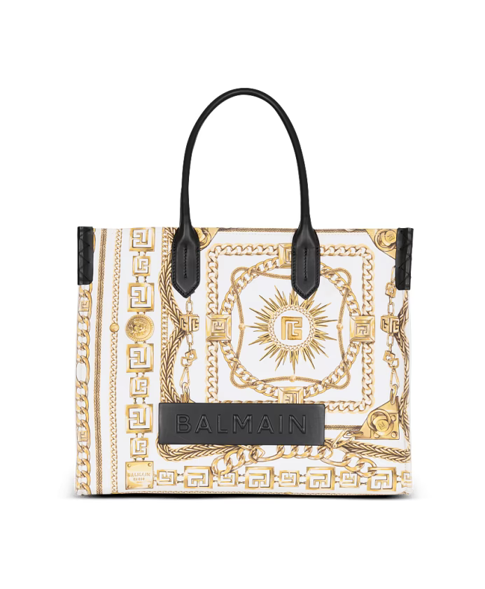 Bicolor Calf Leather Shopper Bag