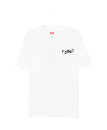 Kenzo White Graphic Print Crew Neck T-shirt