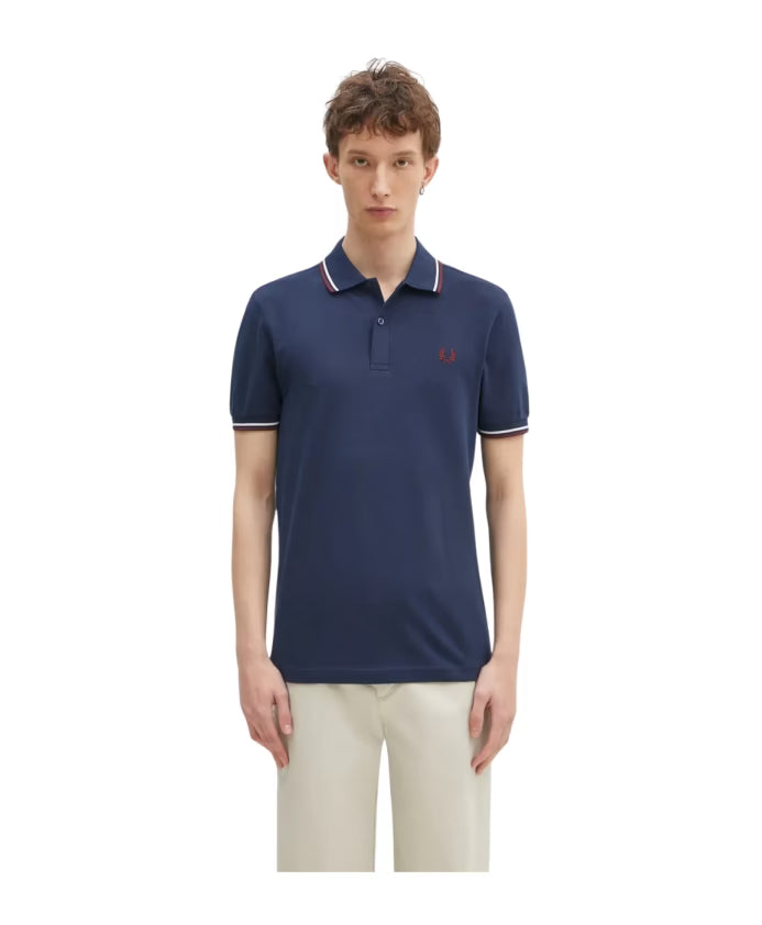 Fred Perry Classic Logo Polo Shirt Blue