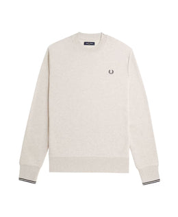 Fred Perry Bouclé Round Neck Sweater