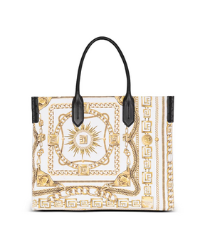 Bicolor Calf Leather Shopper Bag