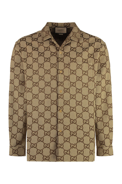 Maxi GG canvas overshirt