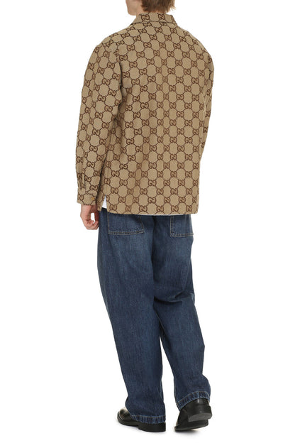 Maxi GG canvas overshirt