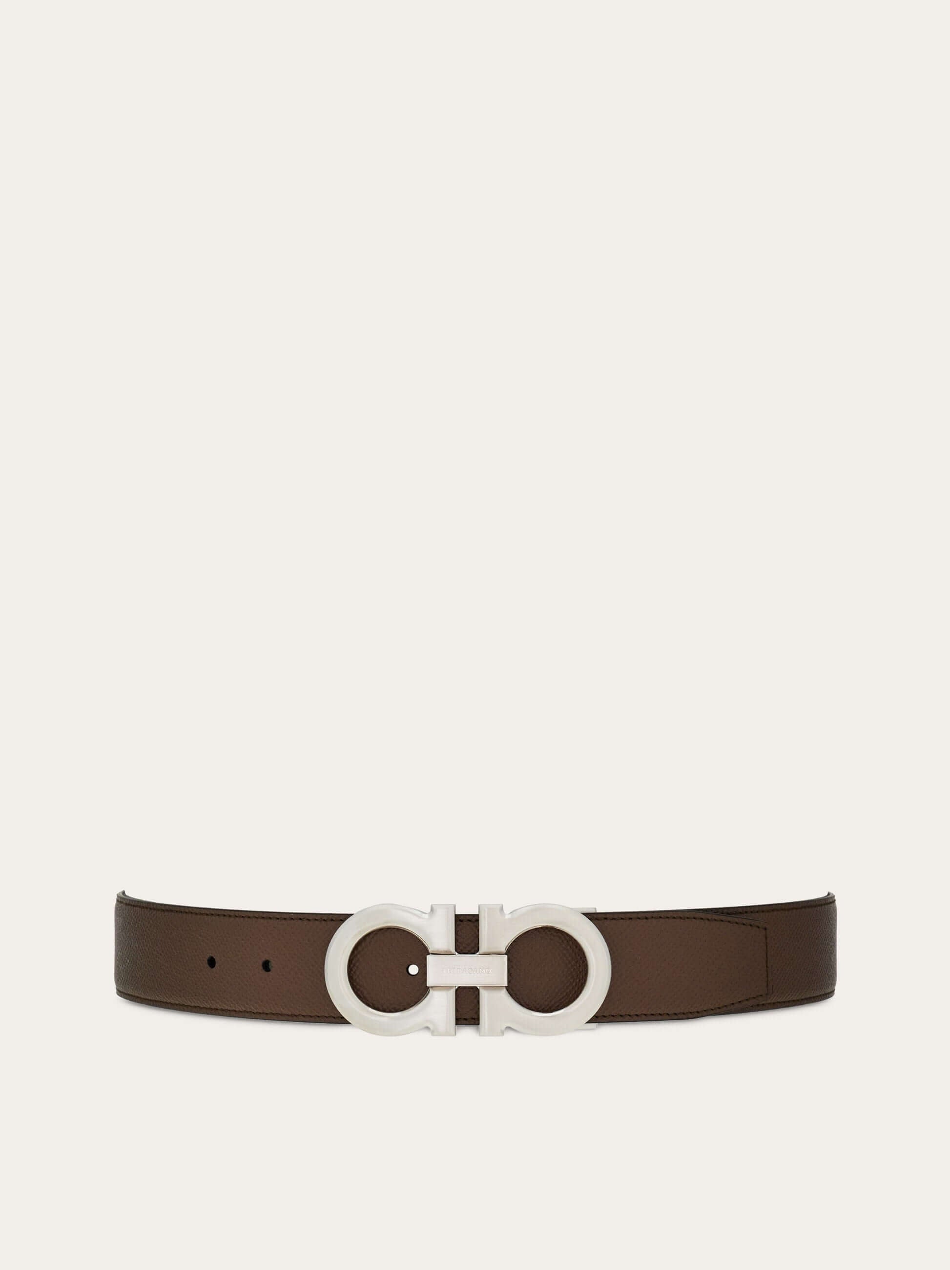 Ferragamo Reversible and adjustable Gancini belt - Belts | Shop From The Mirage