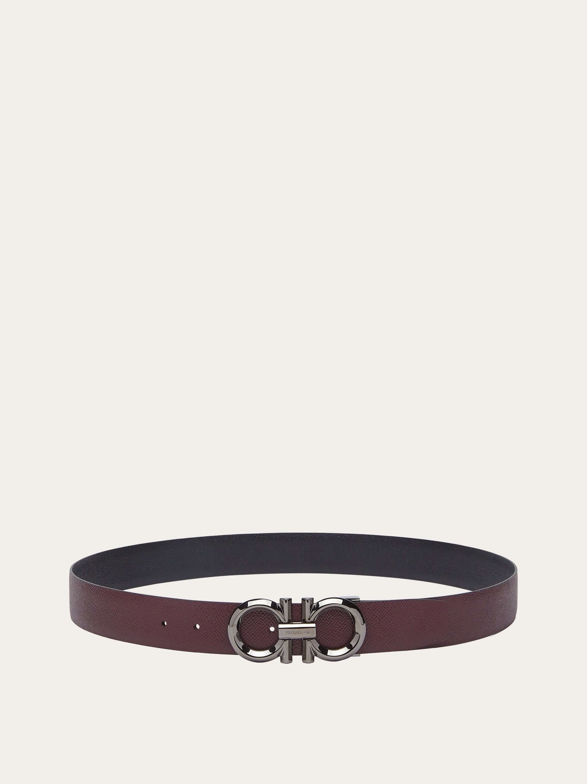 Ferragamo Reversible and adjustable Gancini belt - Belts | Shop From The Mirage