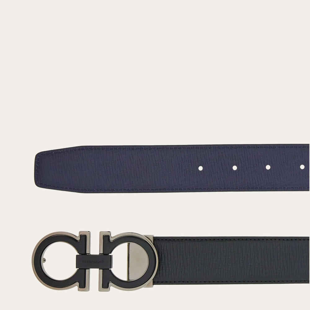 Ferragamo Reversible and adjustable Gancini belt - Belts | Shop From The Mirage
