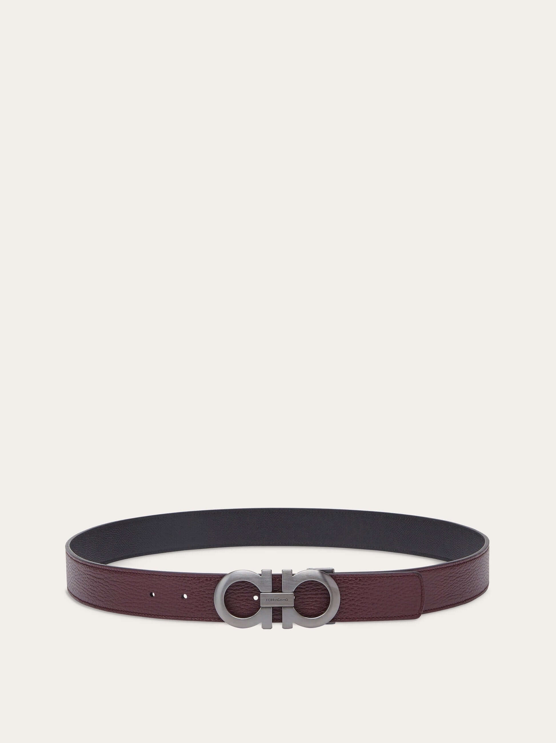 Ferragamo Reversible and adjustable Gancini belt - Belts | Shop From The Mirage