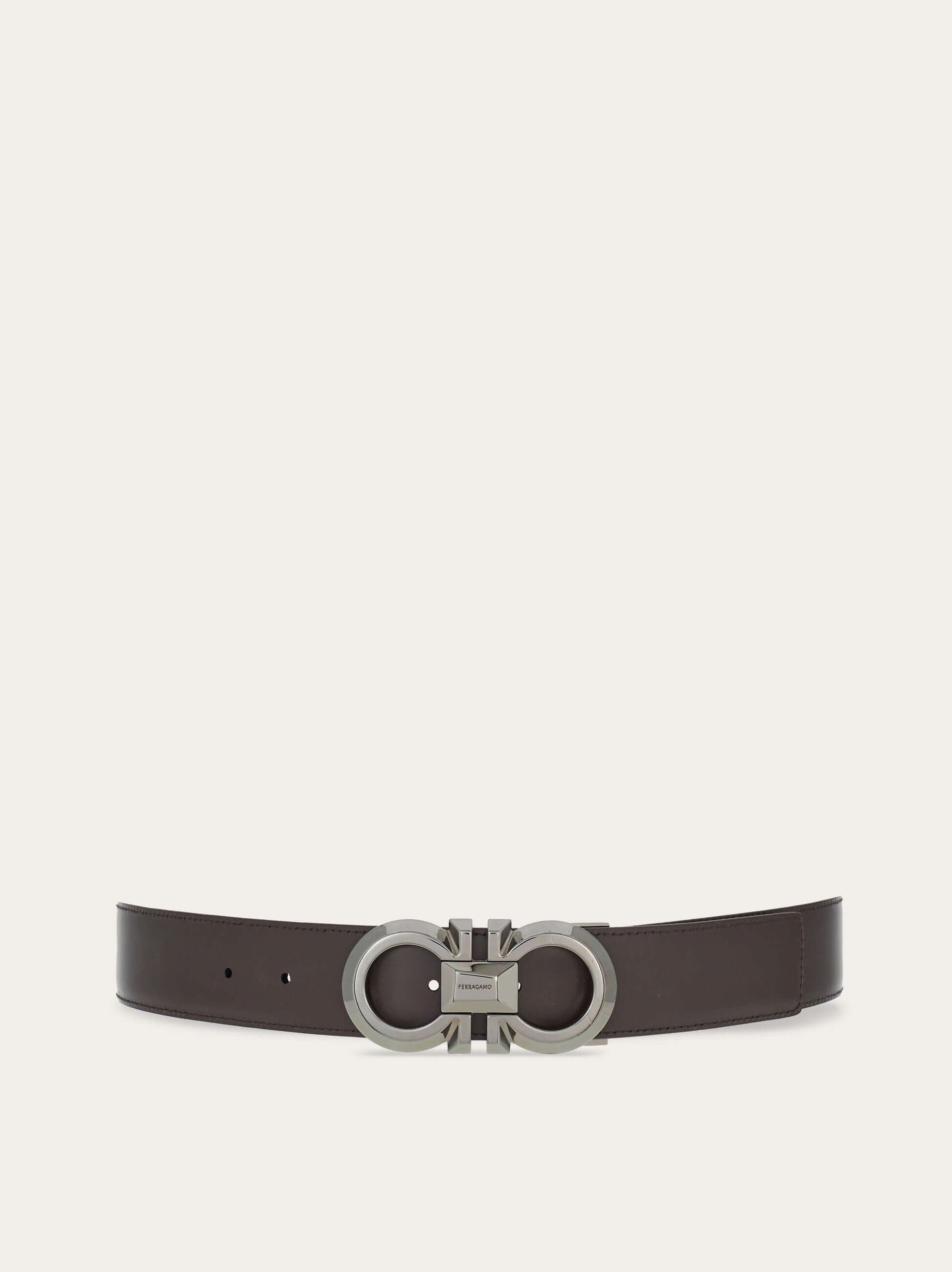 Ferragamo Reversible and adjustable Gancini belt - Belts | Shop From The Mirage
