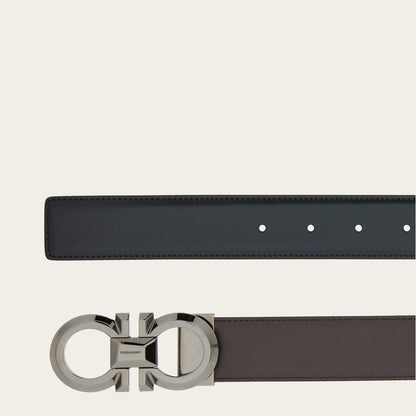 Ferragamo Reversible and adjustable Gancini belt - Belts | Shop From The Mirage