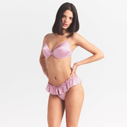 Stretch Satin Vintage Demi Bra