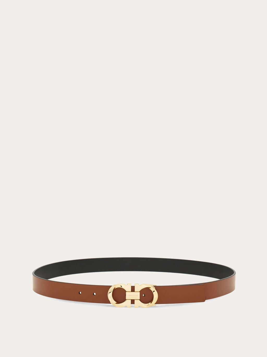 Ferragamo Reversible and adjustable twisted Gancini belt - Belts | Shop From The Mirage
