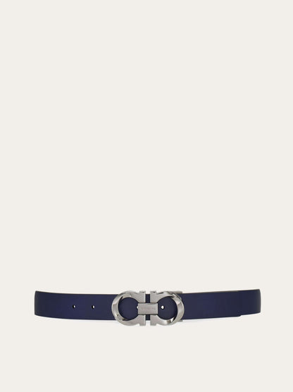 Ferragamo Reversible and adjustable twisted Gancini belt - Belts | Shop From The Mirage