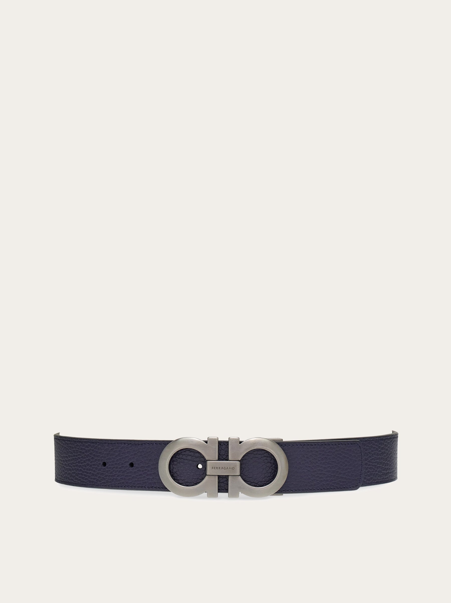 Reversible and adjustable Gancini belt