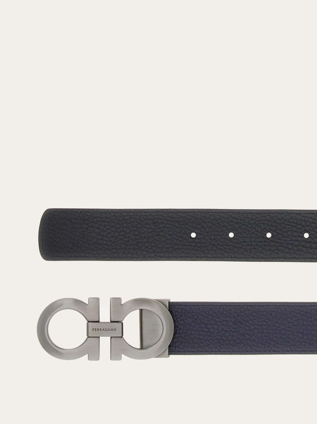 Ferragamo Reversible and adjustable Gancini belt - Belts | Shop From The Mirage