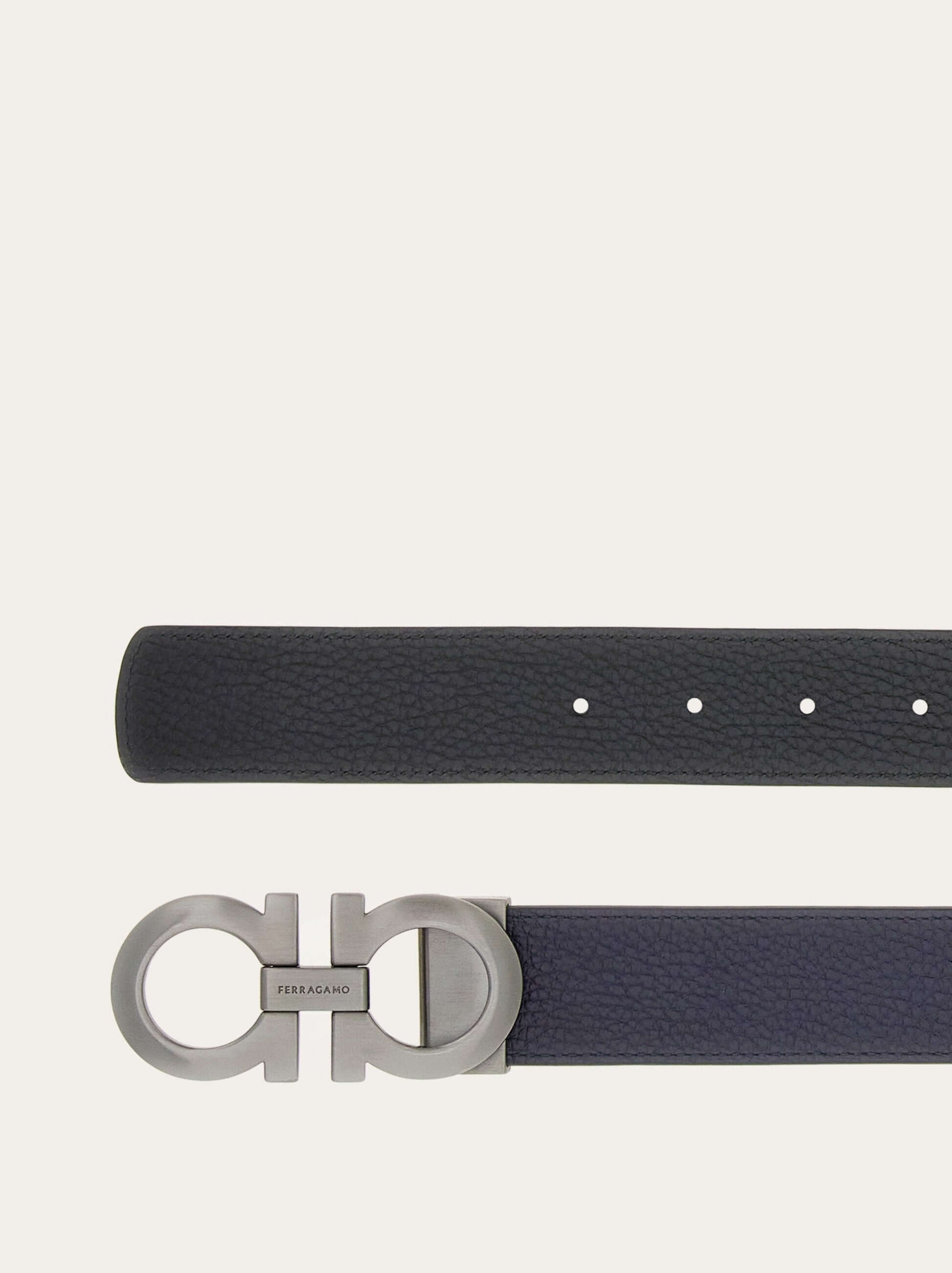 Ferragamo Reversible and adjustable Gancini belt - Belts | Shop From The Mirage