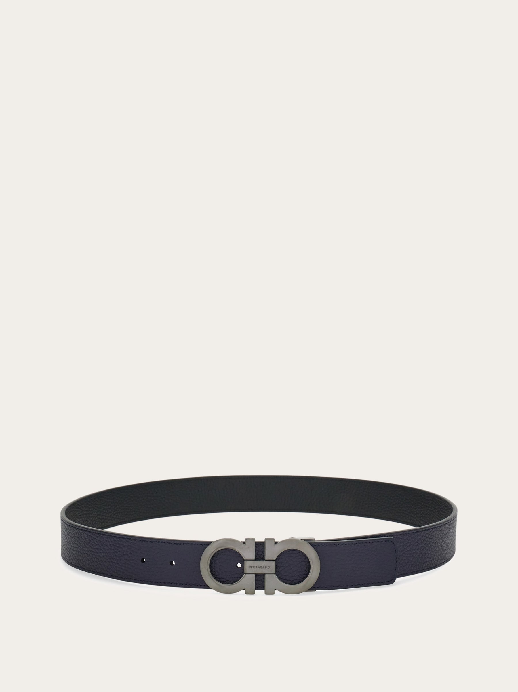 Reversible and adjustable Gancini belt