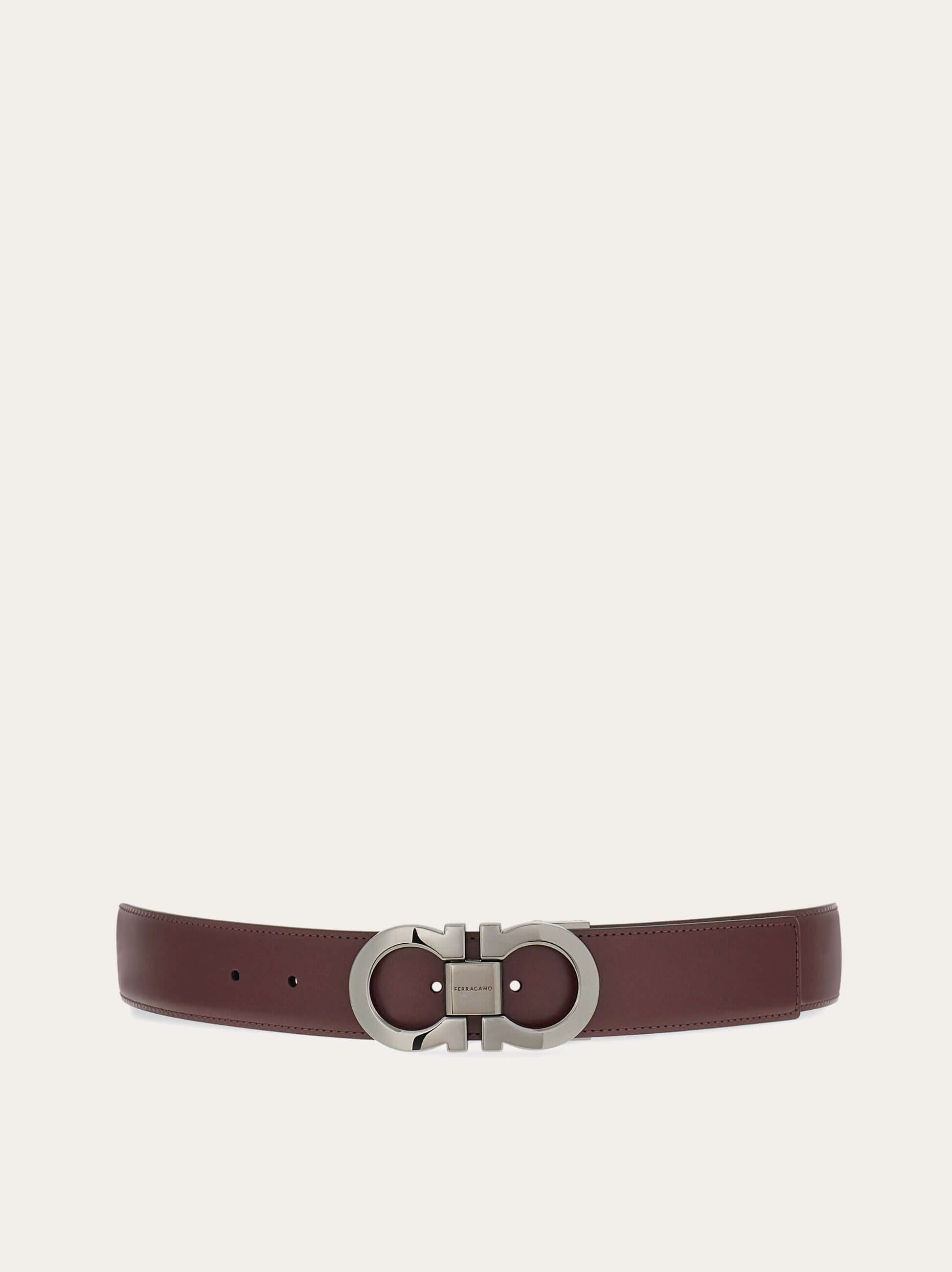 Ferragamo Reversible and adjustable Gancini belt - Belts | Shop From The Mirage