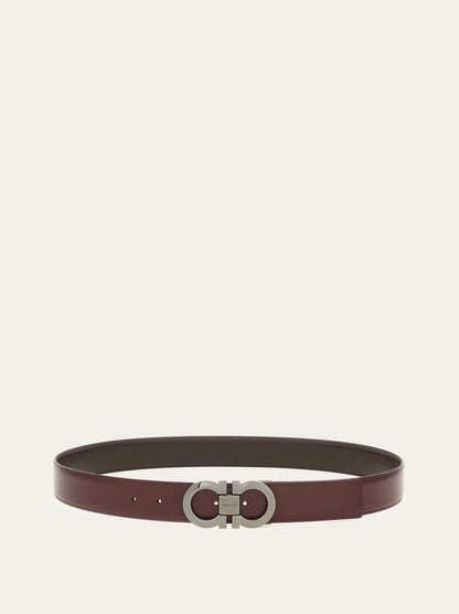 Ferragamo Reversible and adjustable Gancini belt - Belts | Shop From The Mirage