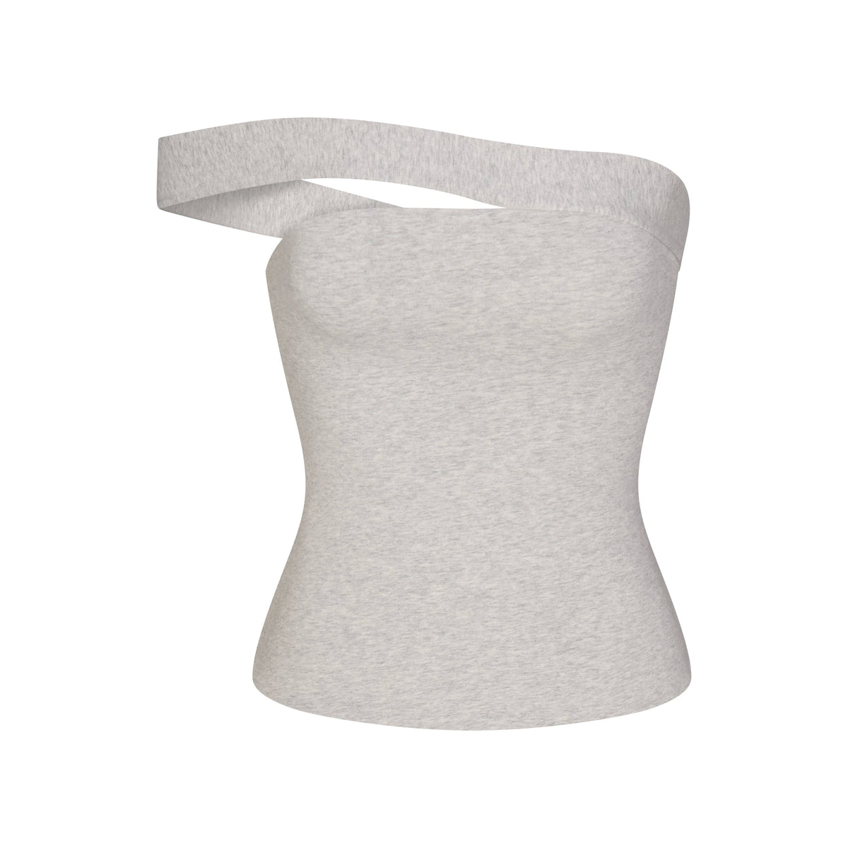 Cotton Jersey Asymmetrical Top