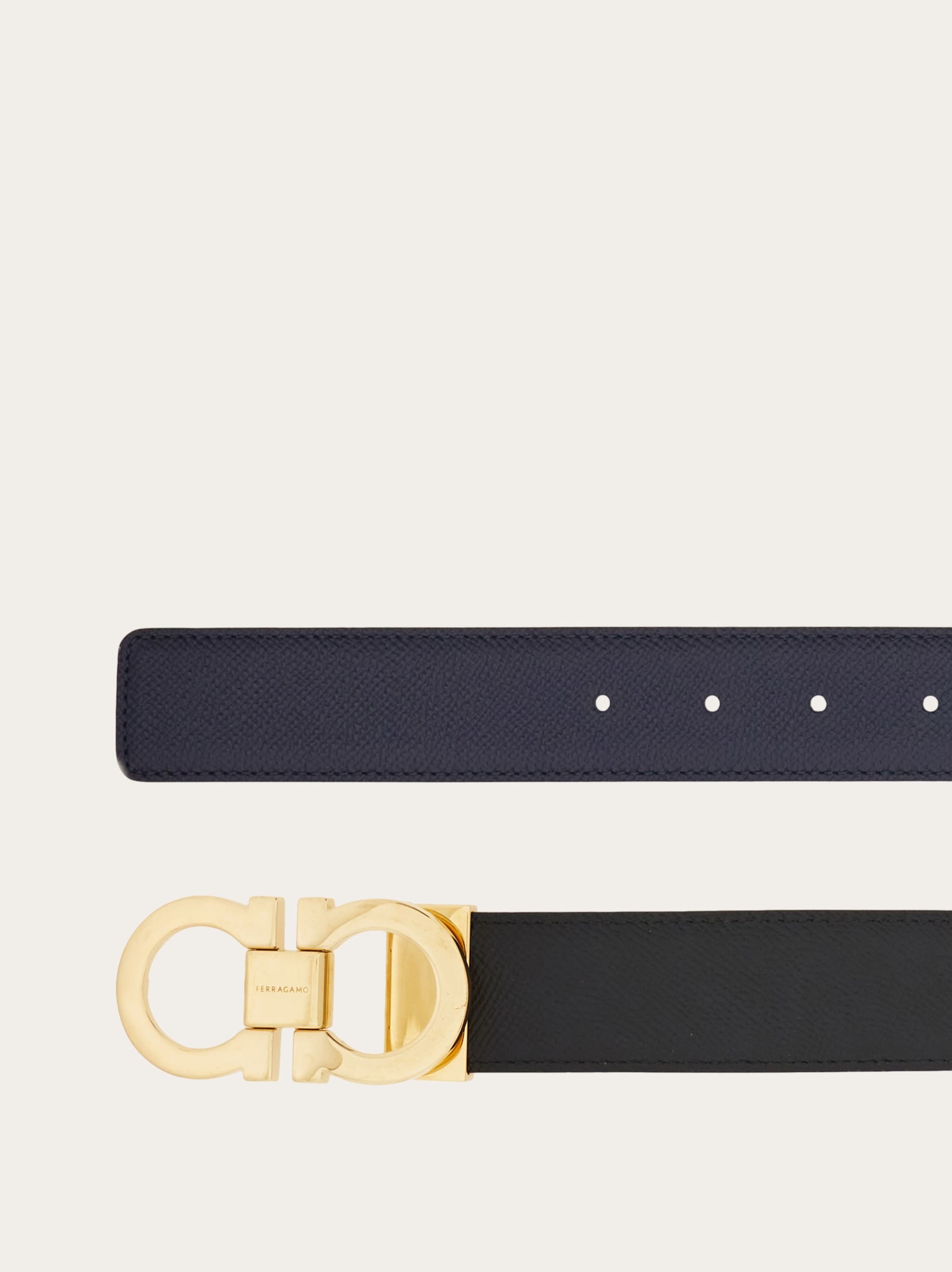 Ferragamo Reversible and adjustable Gancini belt - Belts | Shop From The Mirage