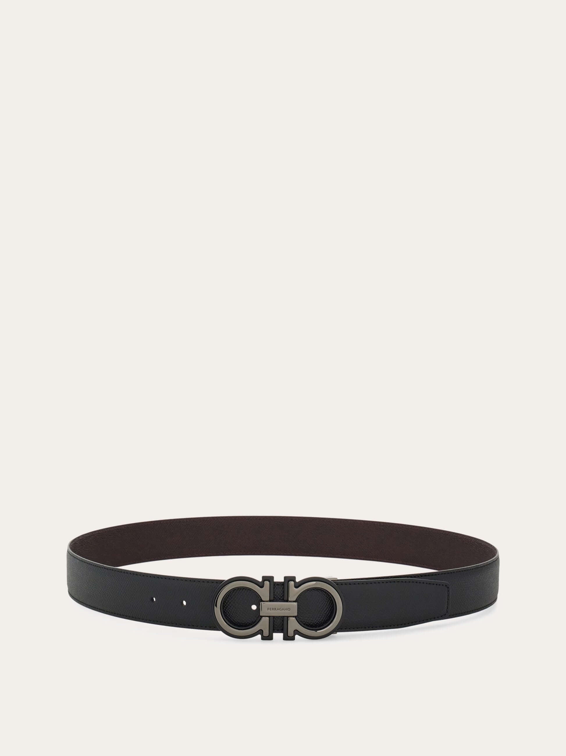 Ferragamo Reversible and adjustable Gancini belt - Belts | Shop From The Mirage