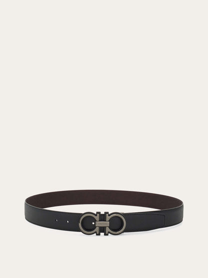 Ferragamo Reversible and adjustable Gancini belt - Belts | Shop From The Mirage
