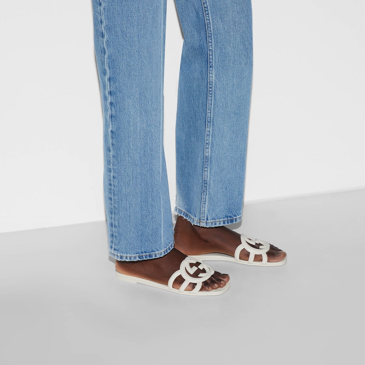 Women's Interlocking G slide sandal