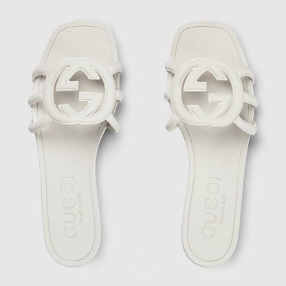 Women's Interlocking G slide sandal