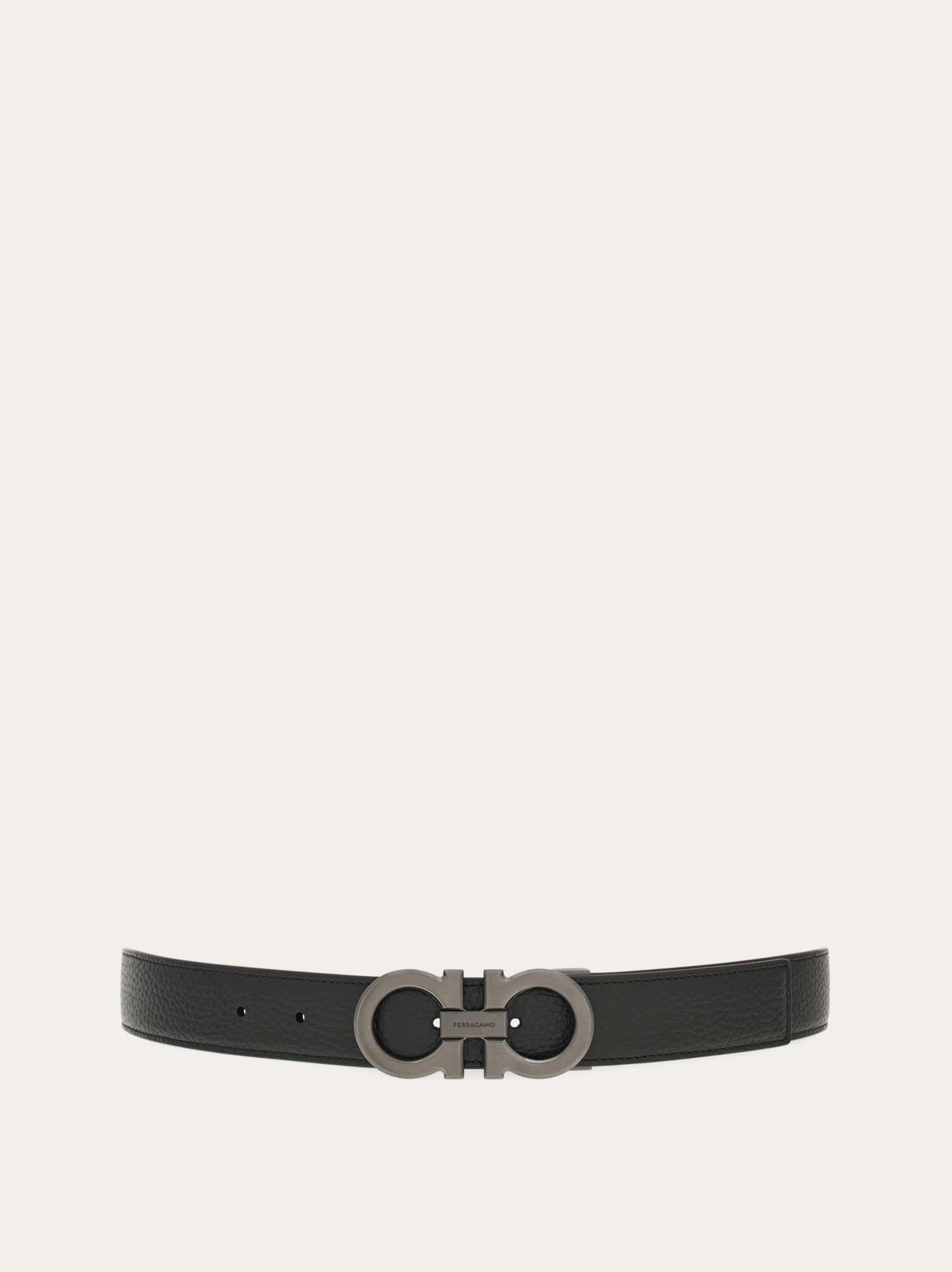 Ferragamo Reversible and adjustable Gancini belt - Belts | Shop From The Mirage