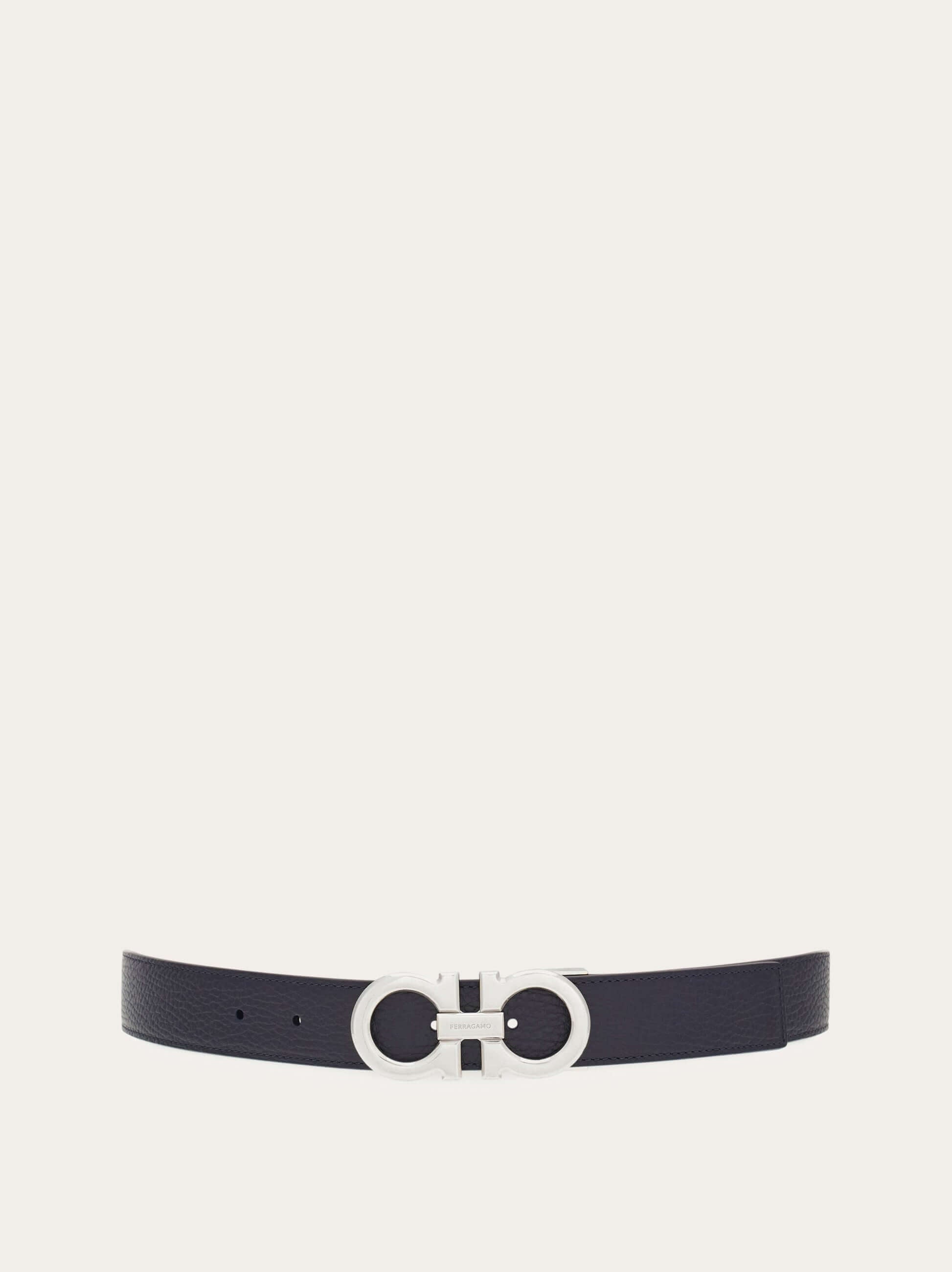 Ferragamo Reversible and adjustable Gancini belt - Belts | Shop From The Mirage