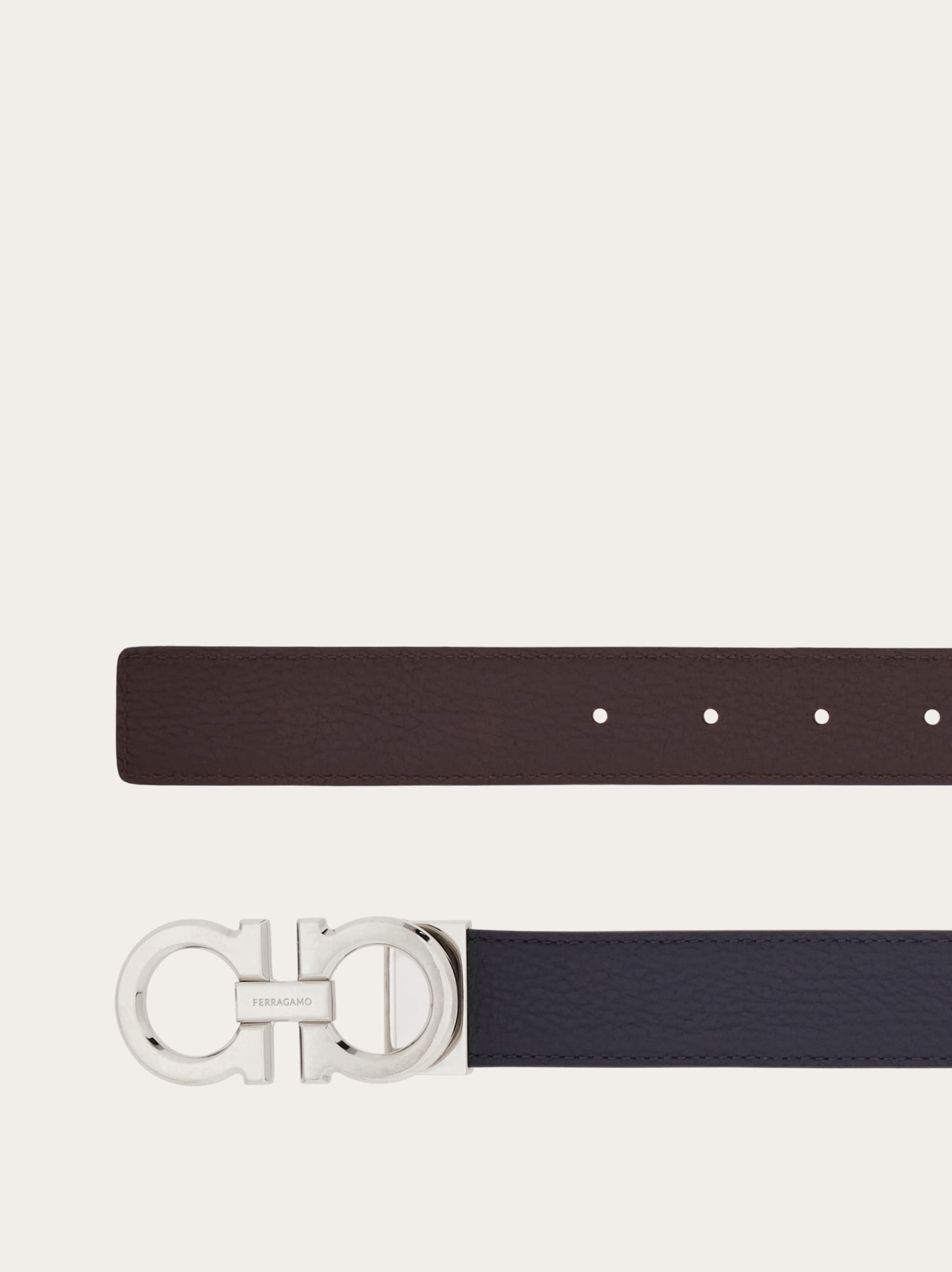 Ferragamo Reversible and adjustable Gancini belt - Belts | Shop From The Mirage