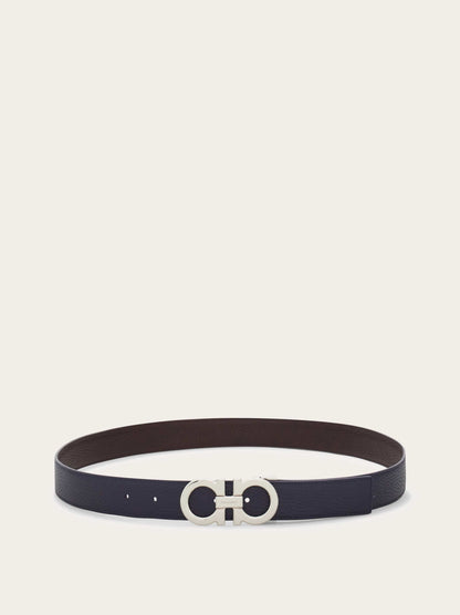 Ferragamo Reversible and adjustable Gancini belt - Belts | Shop From The Mirage