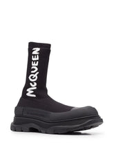 Men’s Chunky Logo Sneakers in Black & White – Made in Italy