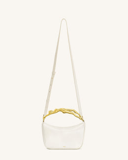 Jenny Human-shaped Handle Handbag - White