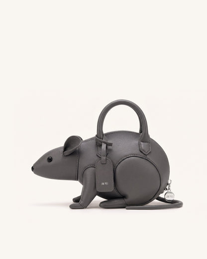 Mia Mouse Top Handle Bag - Gray