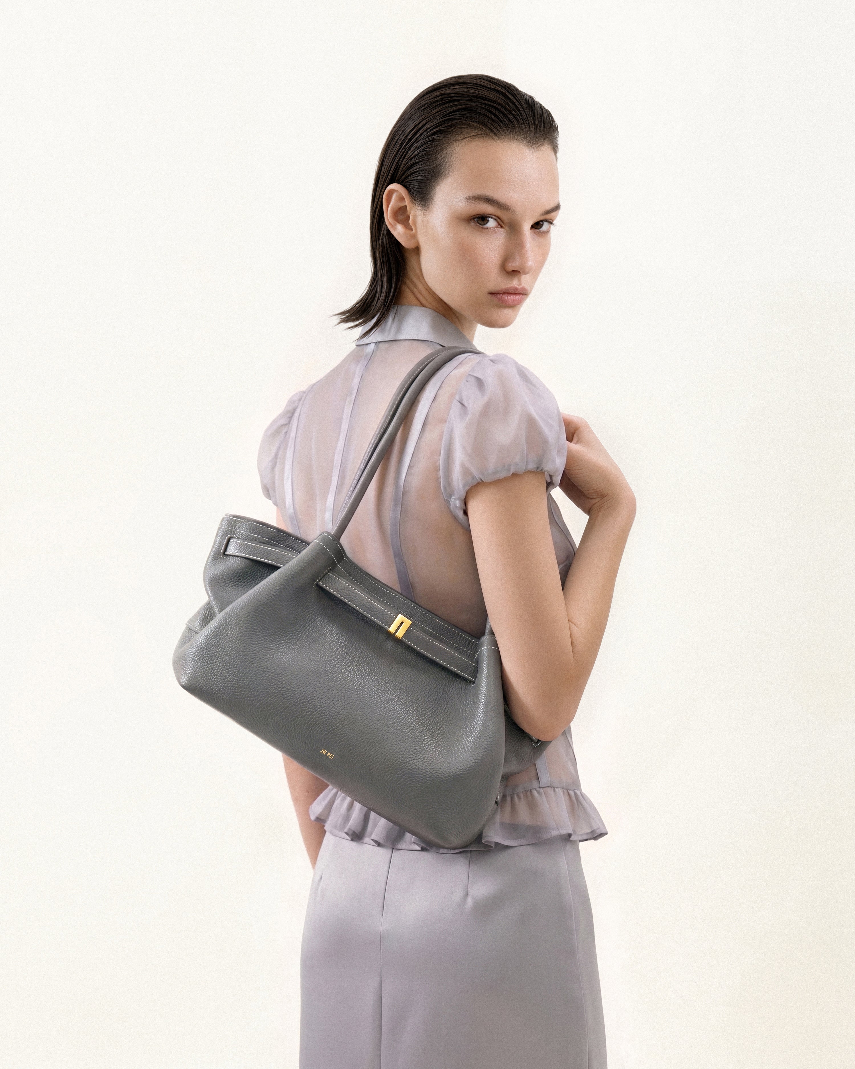 Hana Wide Tote Bag - Ginger Yellow