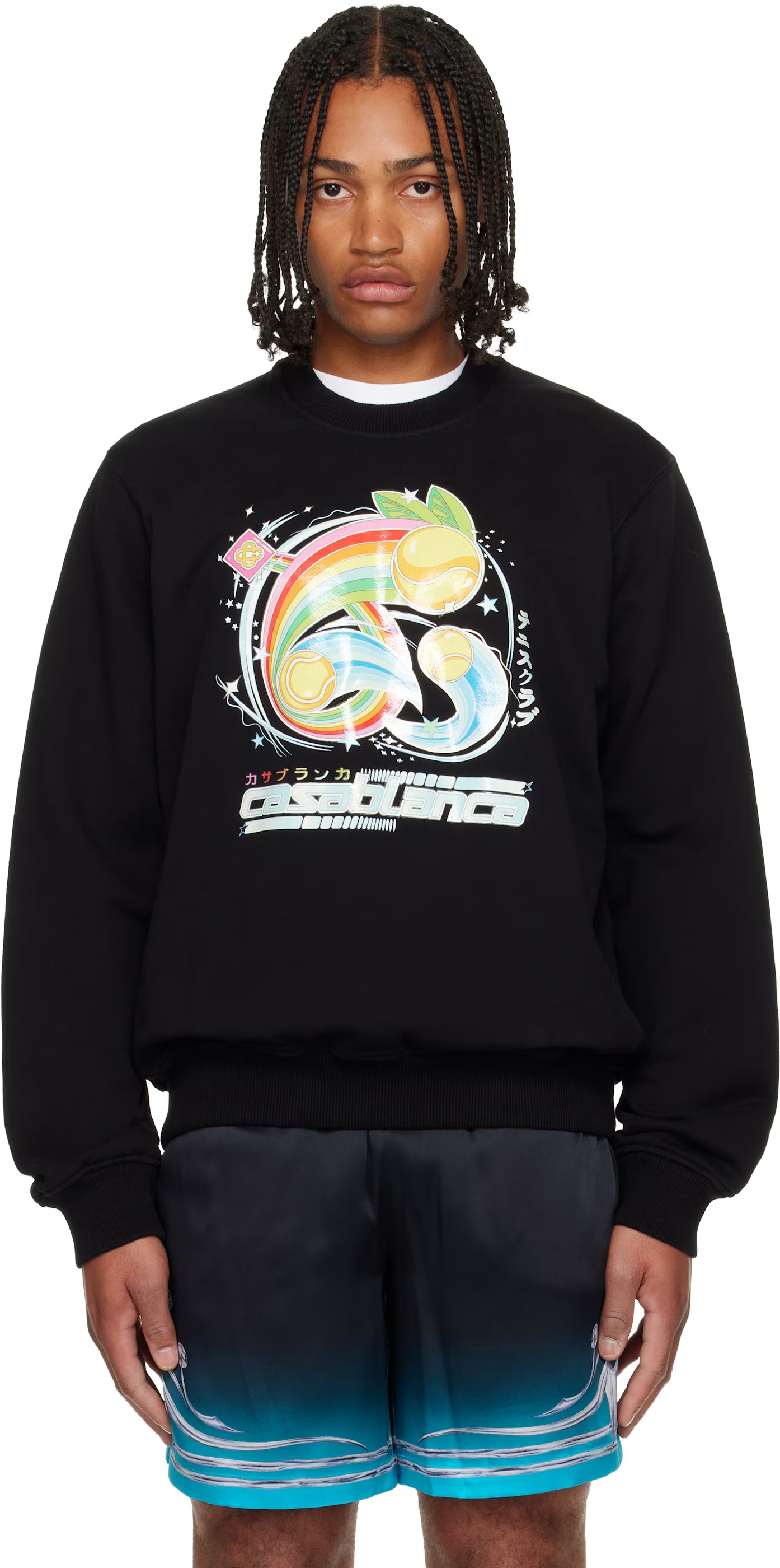 Black Manga Tennis Ball Sweatshirt