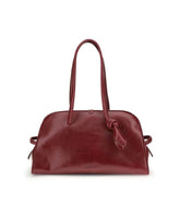 Vintage Glossy Leather Bowling Bag