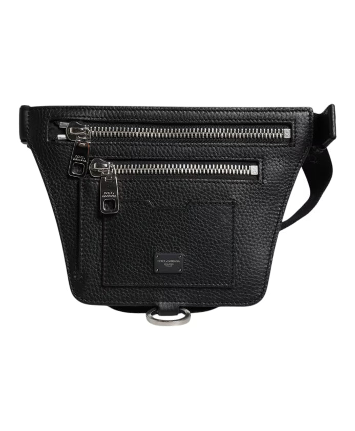 Calfskin Logo Plaque Fanny Pack