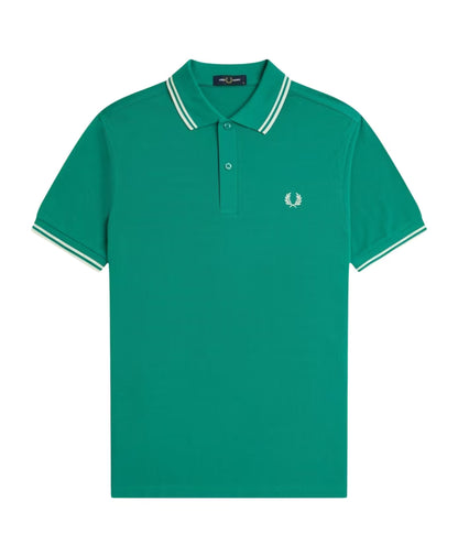 Fred Perry Striped Trim Cotton Polo Shirt