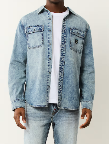 LONG SLEEVE DENIM WORKWEAR SHIRT