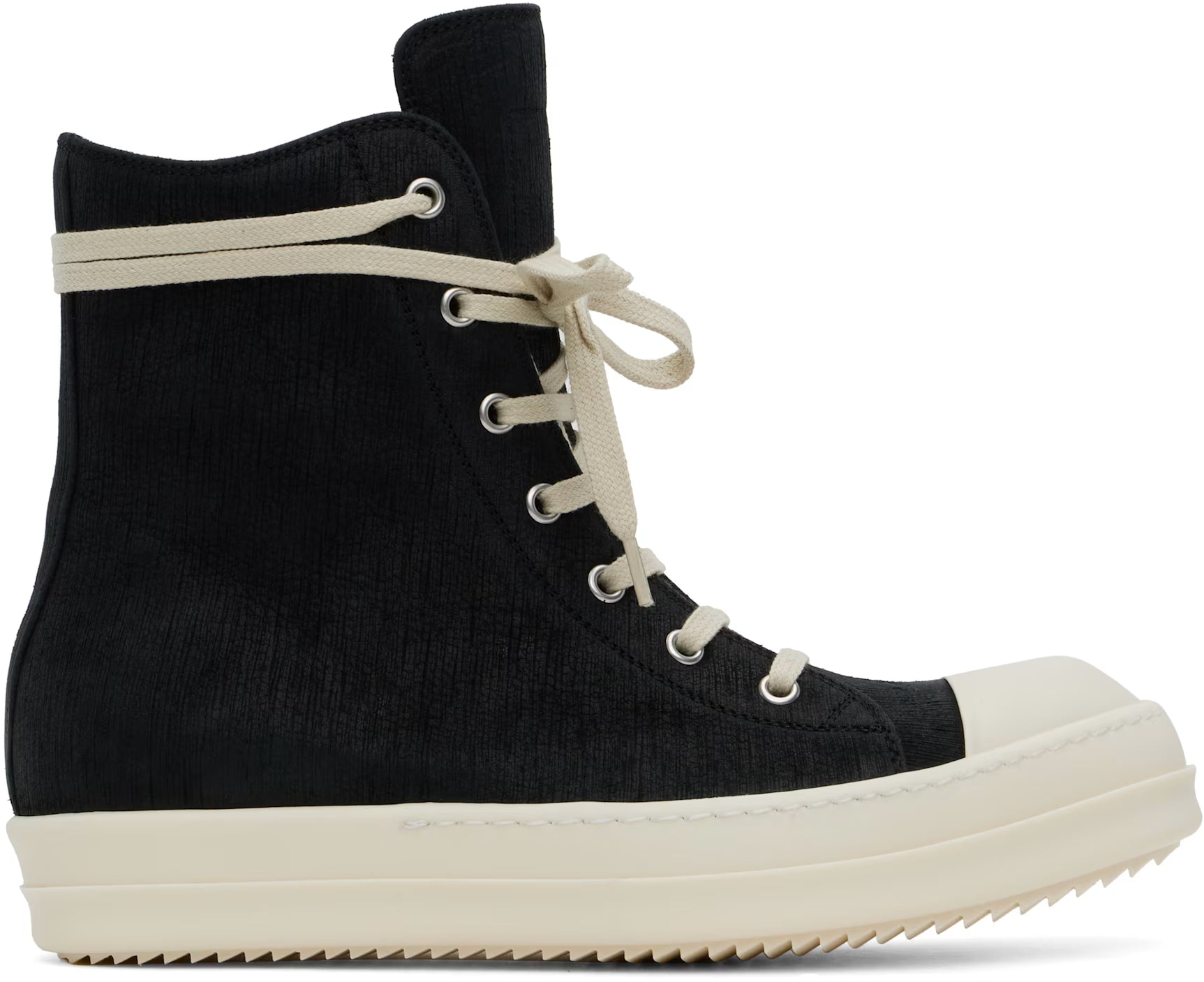 Black Hollywood Bull Leather Sneakers