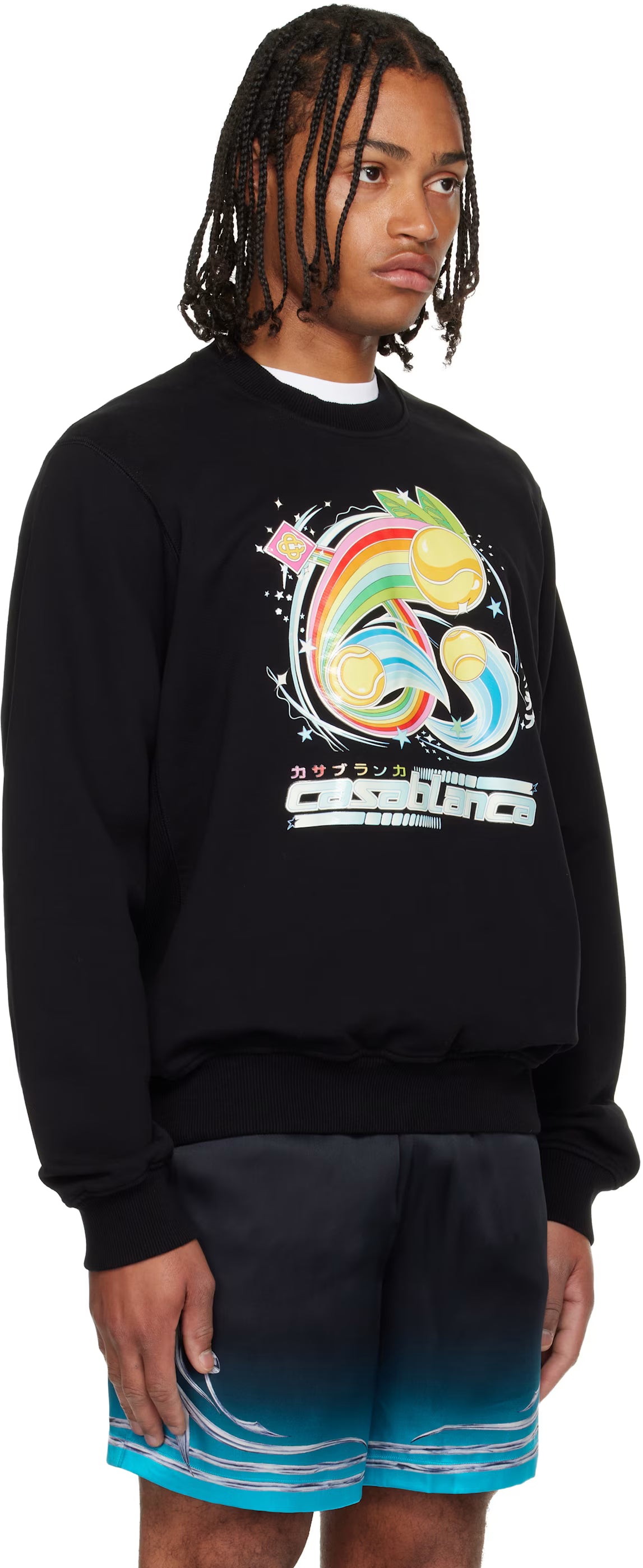 Black Manga Tennis Ball Sweatshirt
