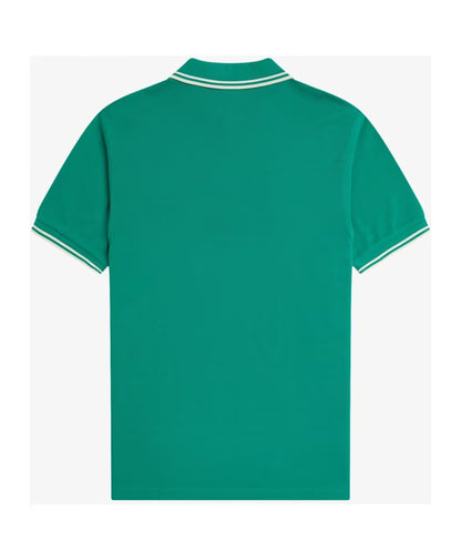 Fred Perry Striped Trim Cotton Polo Shirt