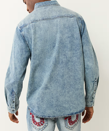 LONG SLEEVE DENIM WORKWEAR SHIRT