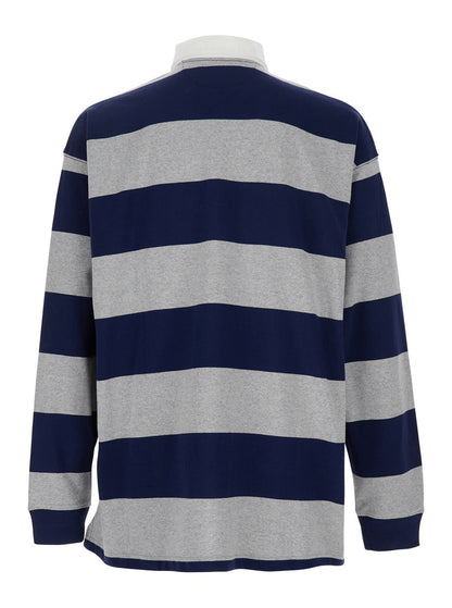 Polo ralph lauren "Big Fit" Multicolor Polo Shirt with Classic Collar and All-Over Striped Motif in Cotton Man